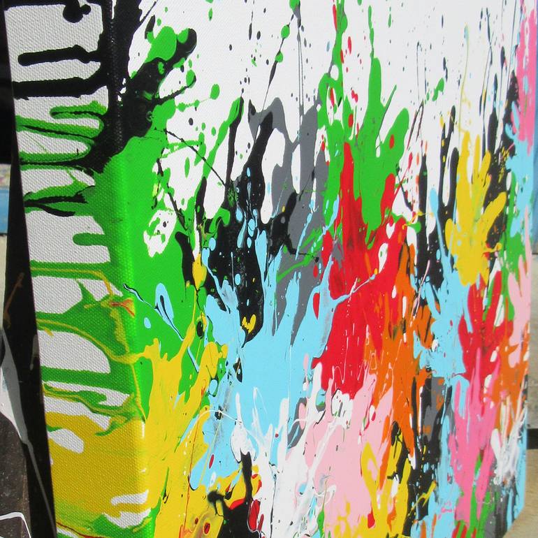 Original Abstract Expressionism Abstract Painting by Isabelle Pelletane
