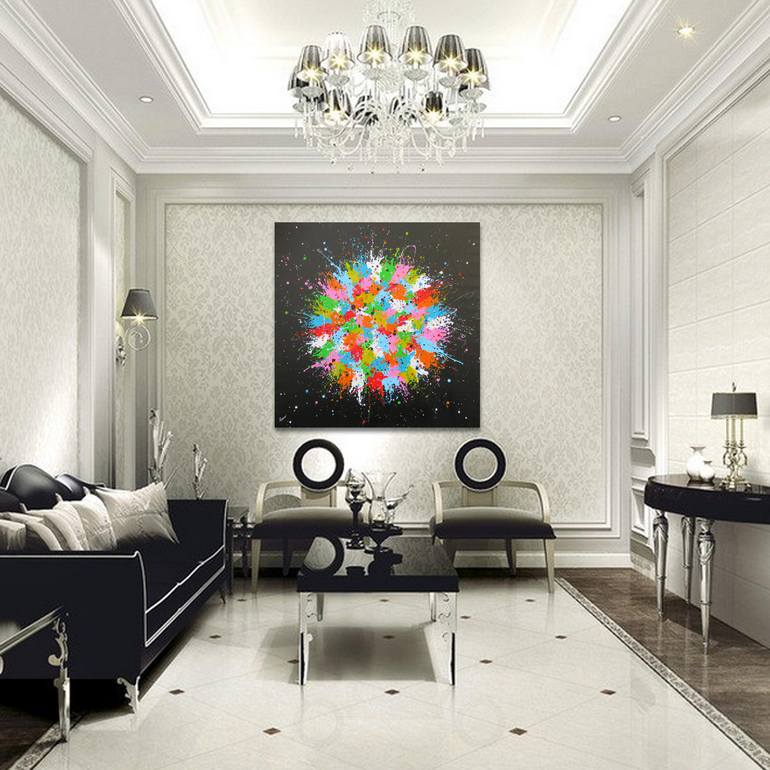 Original Abstract Expressionism Abstract Painting by Isabelle Pelletane