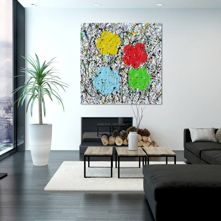 Original Abstract Painting by Isabelle Pelletane