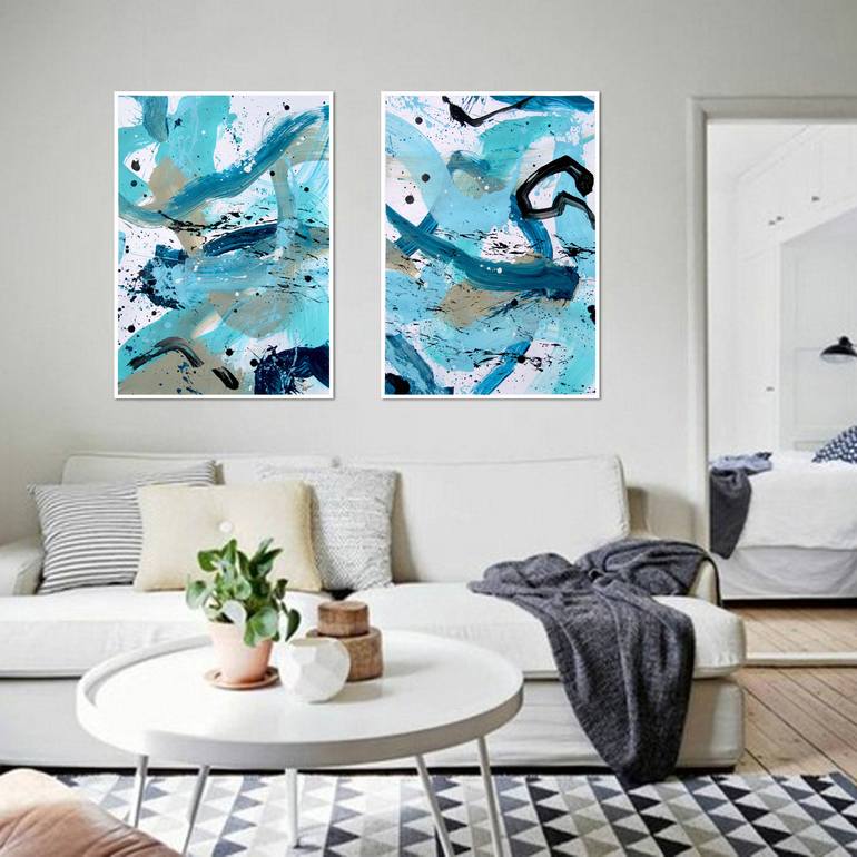 Original Abstract Painting by Isabelle Pelletane