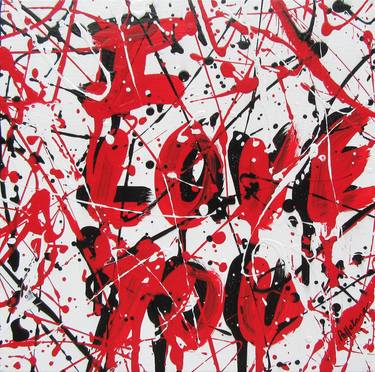 Print of Abstract Love Paintings by Isabelle Pelletane