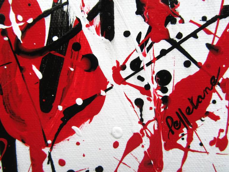 Original Abstract Love Painting by Isabelle Pelletane