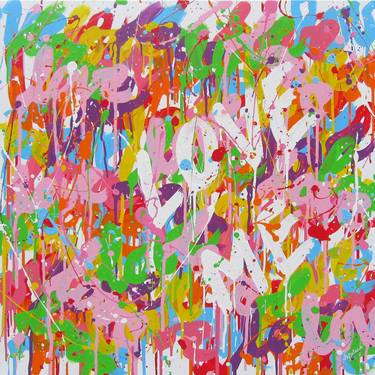 Print of Abstract Graffiti Paintings by Isabelle Pelletane