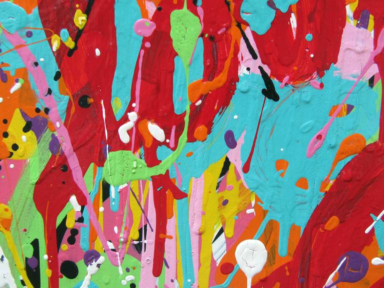 Original Abstract Expressionism Abstract Painting by Isabelle Pelletane