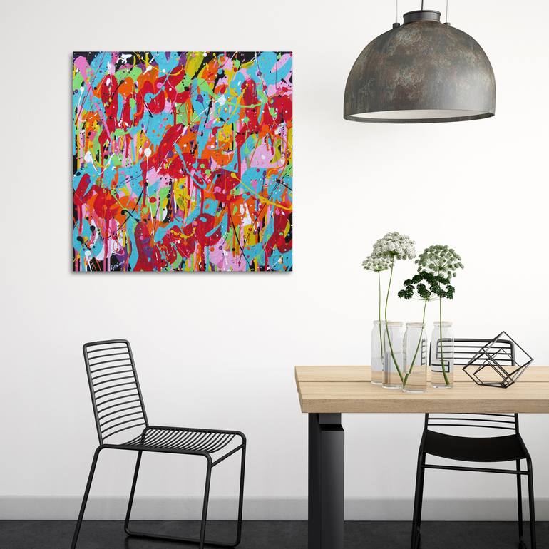 Original Abstract Expressionism Abstract Painting by Isabelle Pelletane