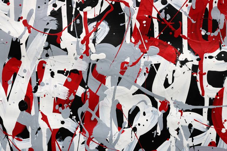 Original Abstract Graffiti Painting by Isabelle Pelletane