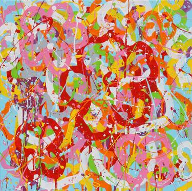 Original Pop Art Abstract Paintings by Isabelle Pelletane