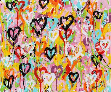 Original Abstract Love Paintings by Isabelle Pelletane