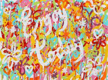 Original Abstract Graffiti Paintings by Isabelle Pelletane