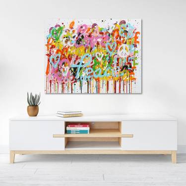 Original Abstract Love Paintings by Isabelle Pelletane