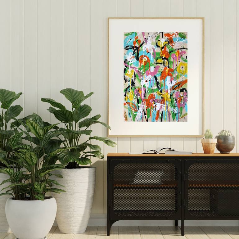 Original Abstract Nature Painting by Isabelle Pelletane