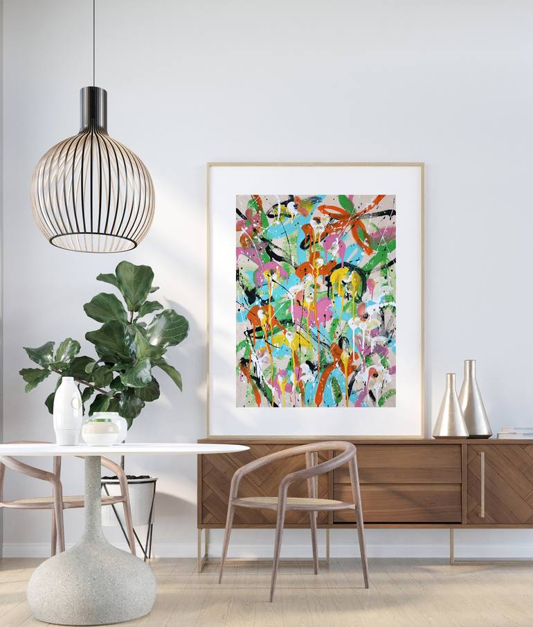 Original Abstract Painting by Isabelle Pelletane