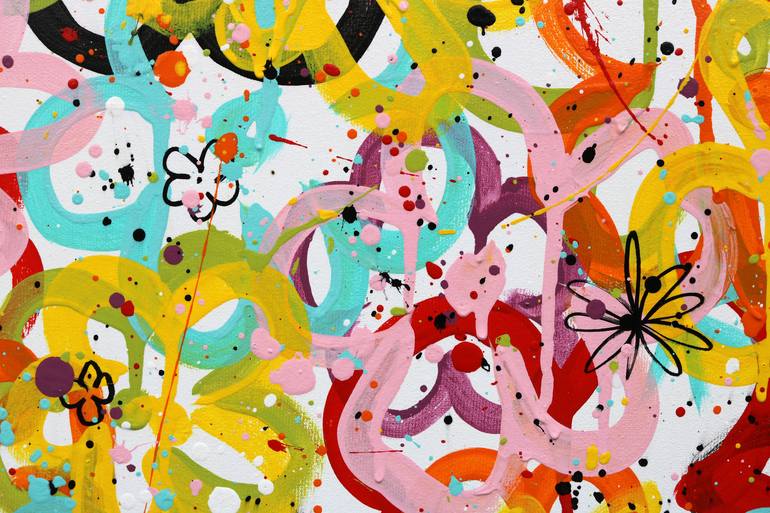 Original Abstract Expressionism Abstract Painting by Isabelle Pelletane