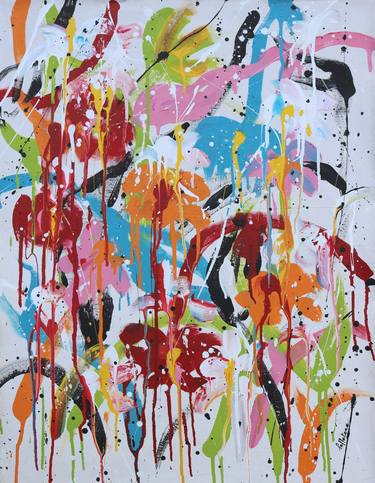 Print of Abstract Floral Paintings by Isabelle Pelletane
