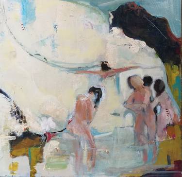 Original Expressionism People Paintings by Rachel Francis