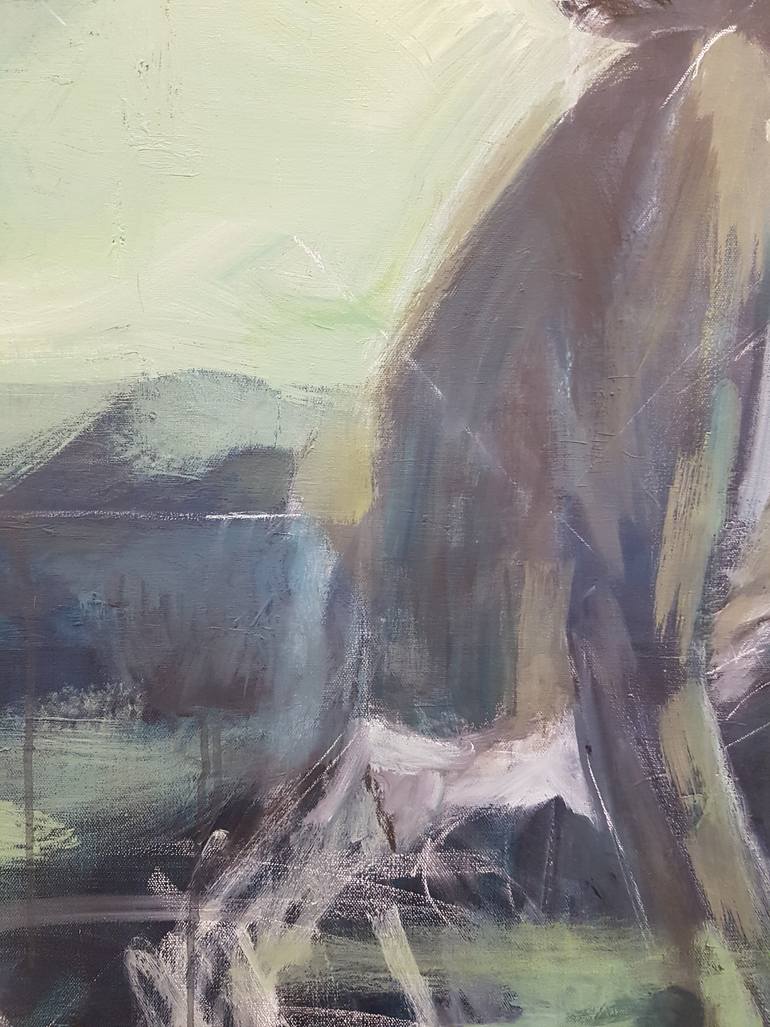 Original Expressionism People Painting by Rachel Francis