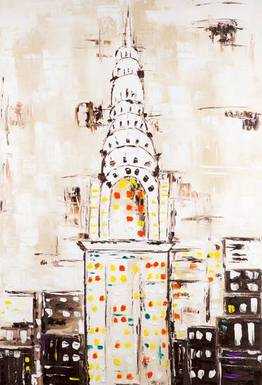 Print of Abstract Cities Paintings by Dell Camargo