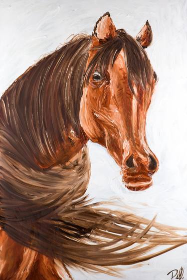 Print of Abstract Horse Paintings by Dell Camargo