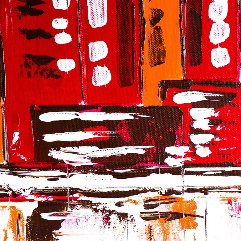 Original Abstract Cities Painting by Dell Camargo