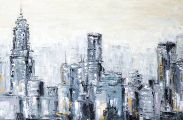 Original Fine Art Cities Paintings by Dell Camargo