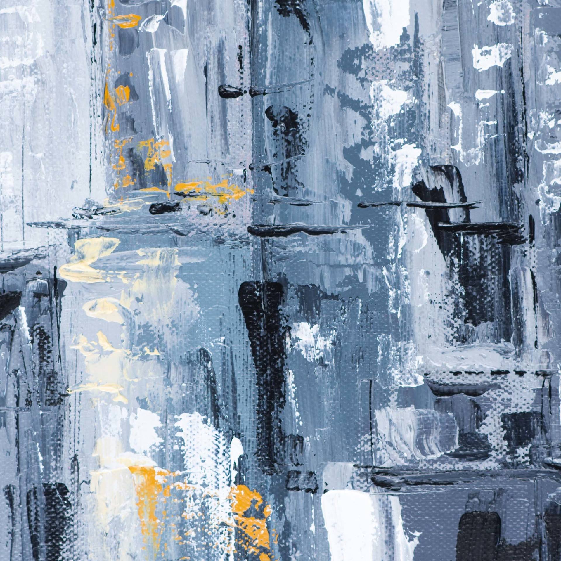 Abstract New York City Skyline Painting by Dell Camargo