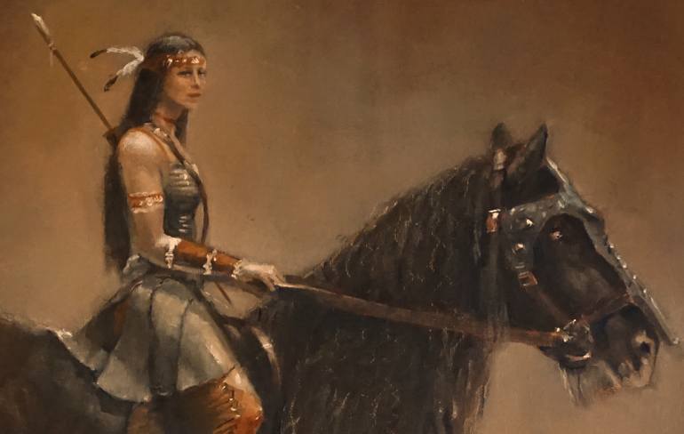 Original Illustration Horse Painting by Scott Mclachlan