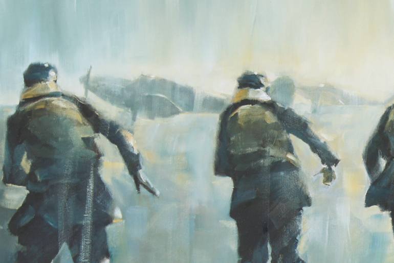 Original Impressionism People Painting by Scott Mclachlan