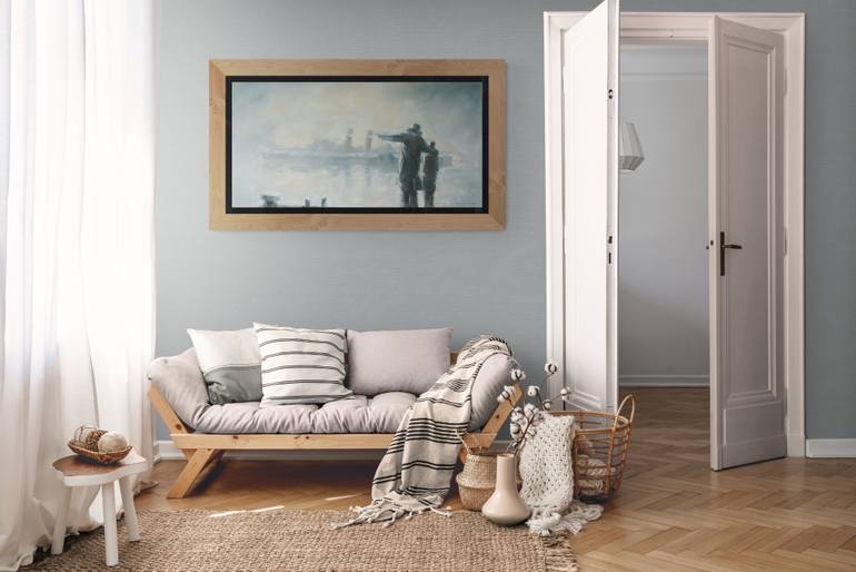 Original Impressionism Ship Painting by Scott Mclachlan