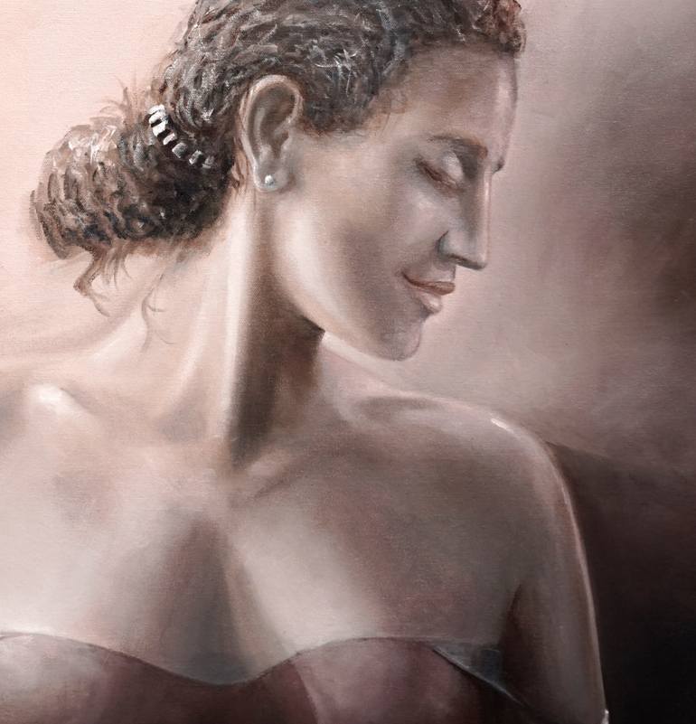 Original Impressionism Women Painting by Scott Mclachlan