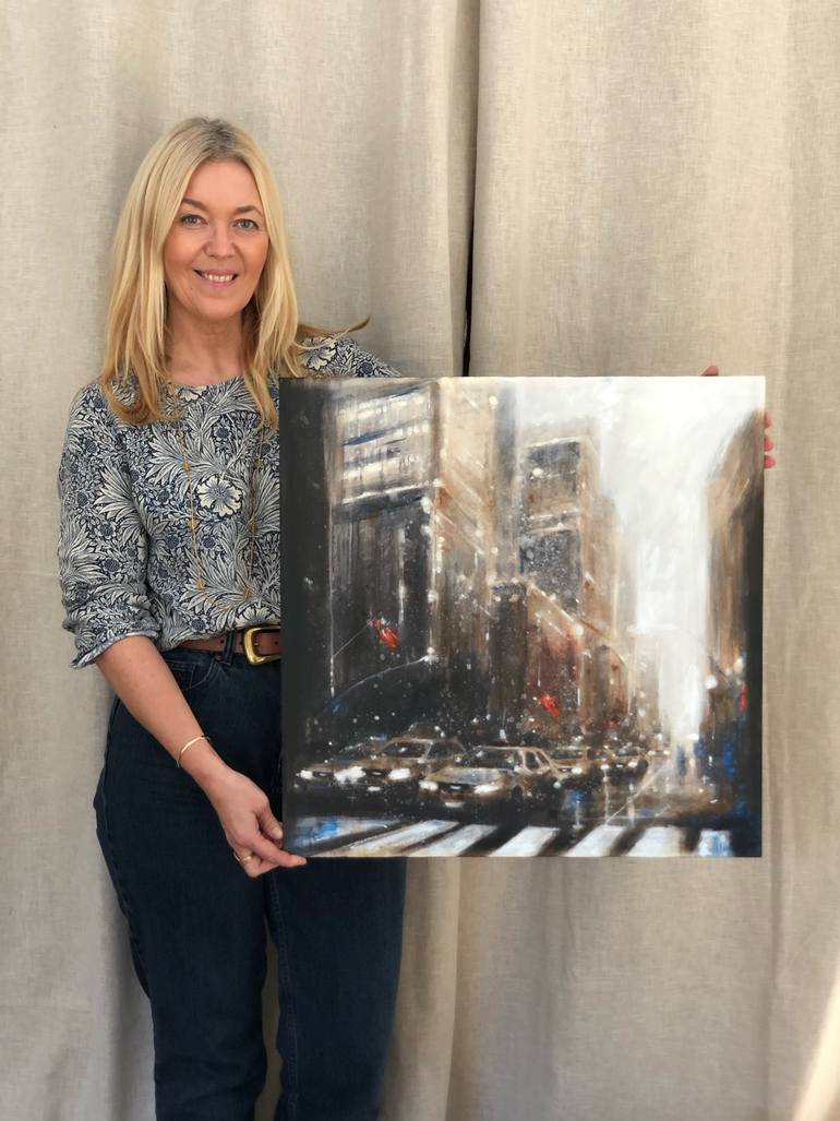 Original Figurative Architecture Painting by Solveiga Artist