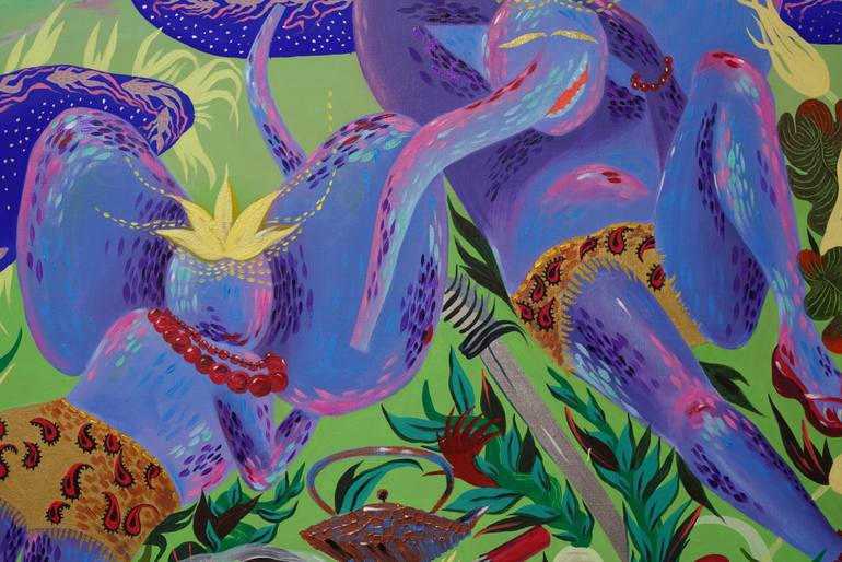 Original Figurative Animal Painting by Anna Lutrea