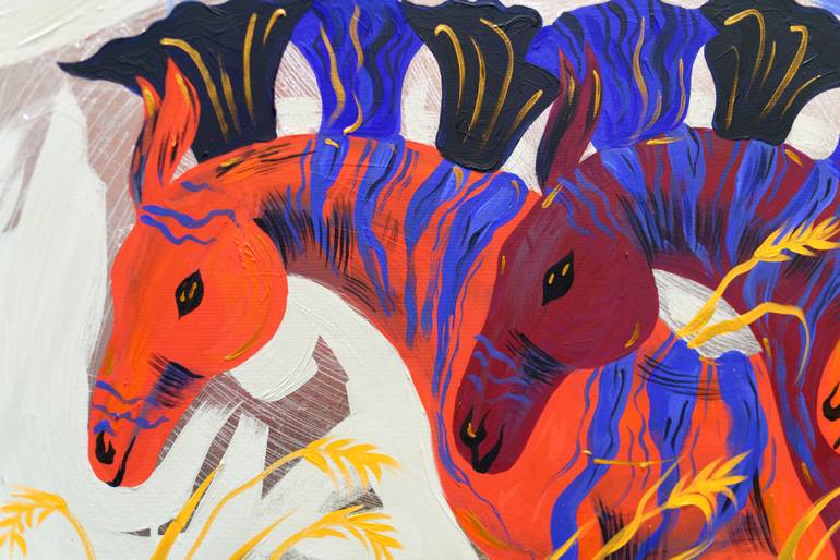 Original Pop Art Animal Painting by Anna Lutrea