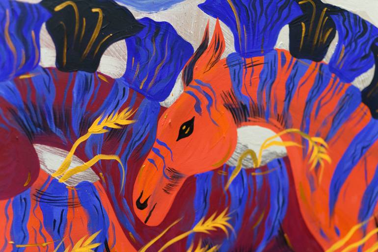 Original Pop Art Animal Painting by Anna Lutrea