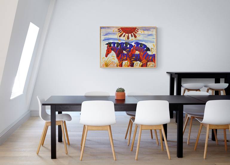 Original Pop Art Animal Painting by Anna Lutrea