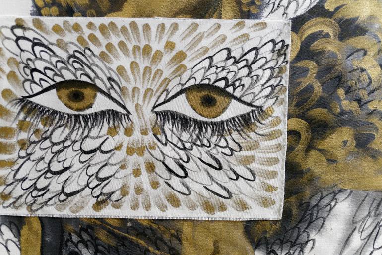 Original Surrealism Animal Painting by Anna Lutrea