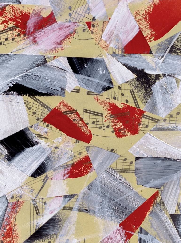 Original Abstract Music Collage by Ed Buziak
