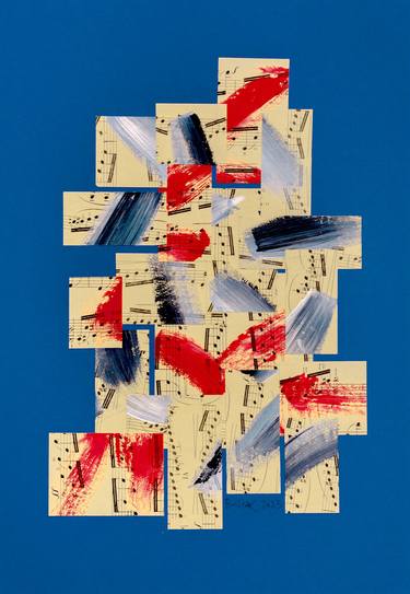 Original Abstract Music Collage by Ed Buziak