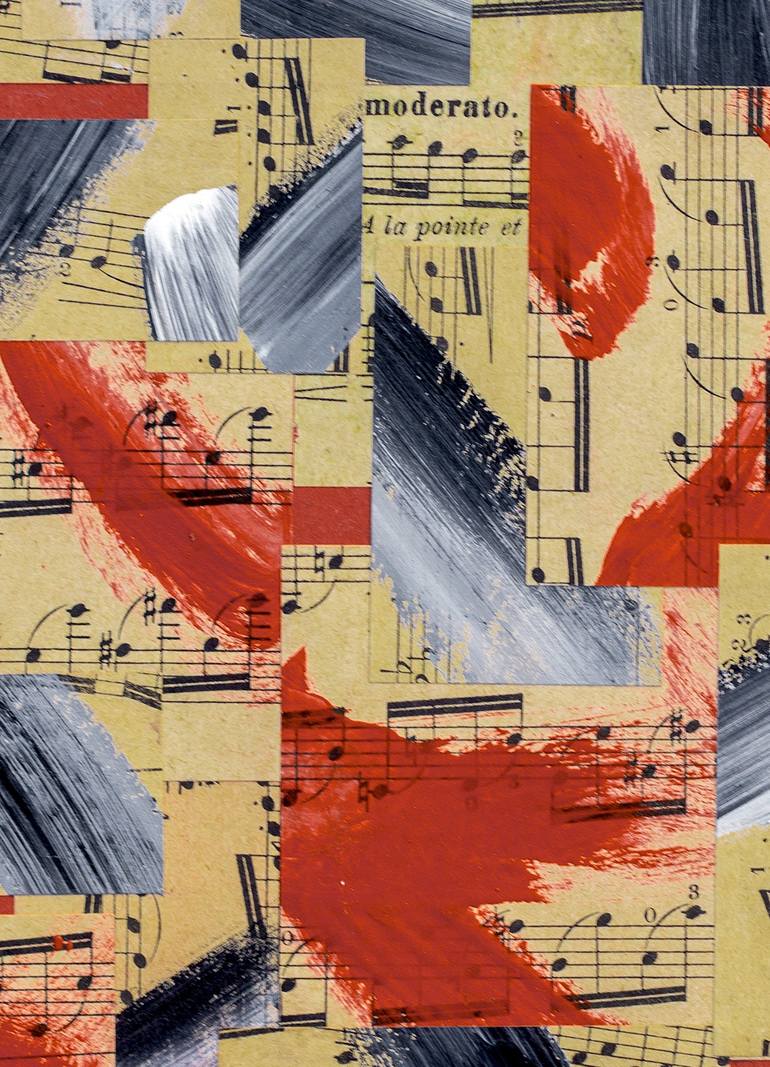 Original Abstract Music Collage by Ed Buziak