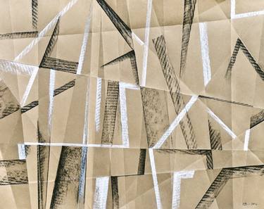 Original Abstract Expressionism Architecture Drawings by Ed Buziak