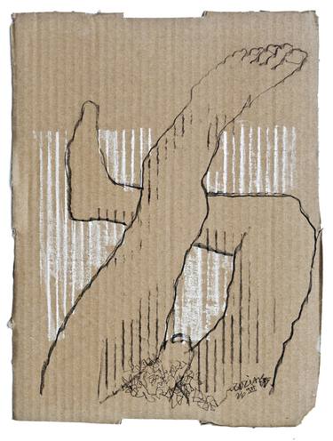 Original Expressionism Erotic Drawings by Ed Buziak