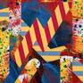 Detail of collage artwork.
