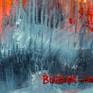 Detail of painting with signature.