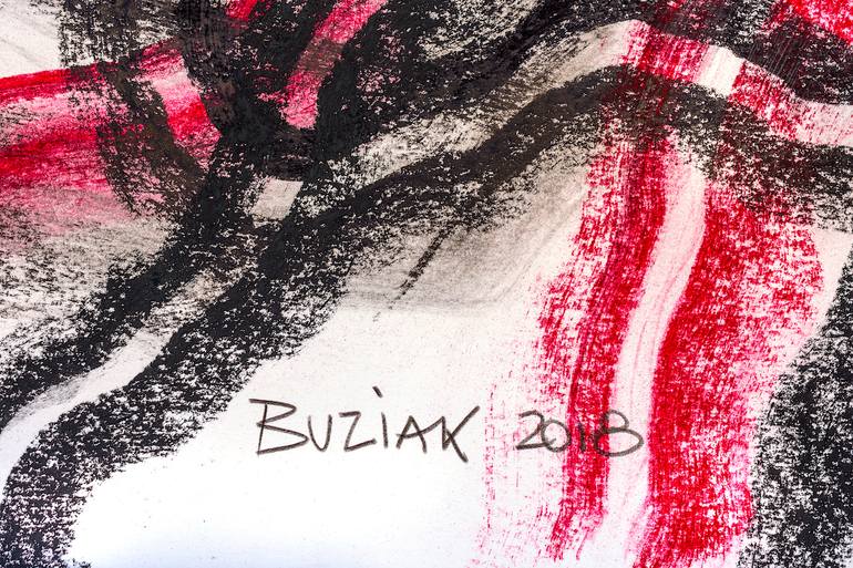 Original Abstract Expressionism Abstract Drawing by Ed Buziak