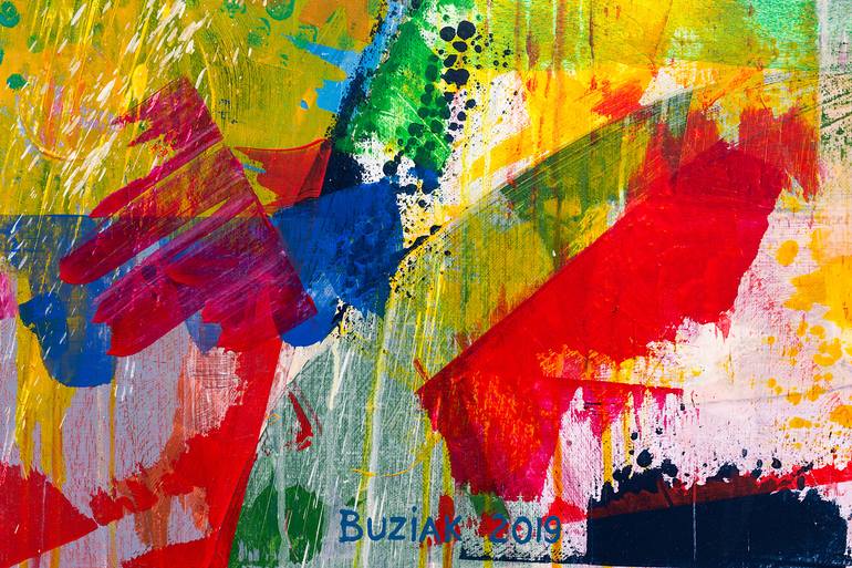 Original Abstract Still Life Painting by Ed Buziak