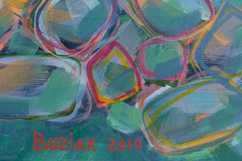 Original Abstract Expressionism Abstract Painting by Ed Buziak