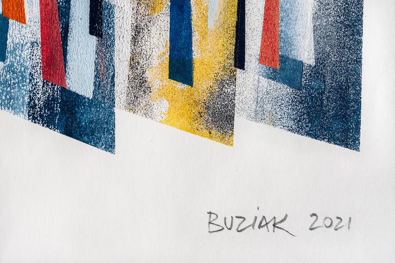 Original Abstract Expressionism Abstract Painting by Ed Buziak