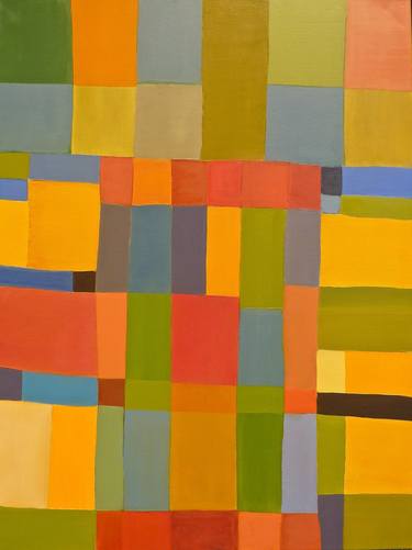 Original Abstract Architecture Paintings by Keith Wilson