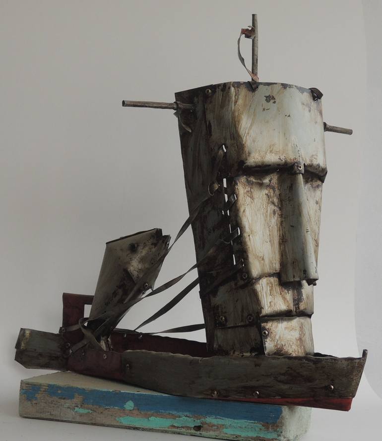 Original Boat Sculpture by Veselin Kostadinov