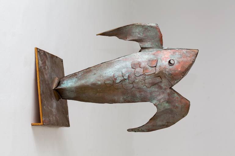 Original Art Deco Fish Sculpture by Veselin Kostadinov