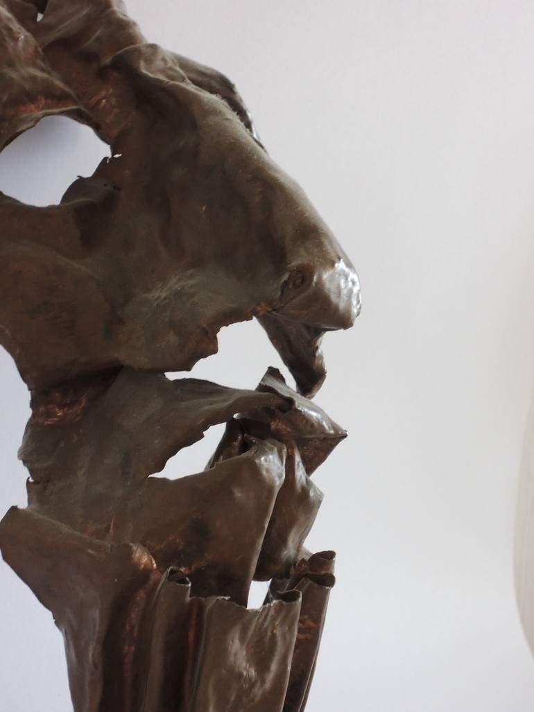 Original Cubism People Sculpture by Veselin Kostadinov